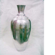 Aluminium Hammered Flower Vase