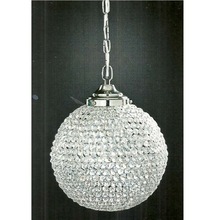 SILVER CRYSTAL HANGING CHANDELIER
