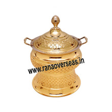 Brass Hot Food Warmer Chafing Dish, Feature : Luxury