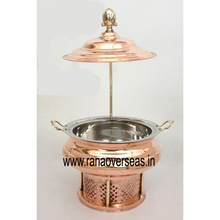 Copper Chafing Dish with Lid Stand