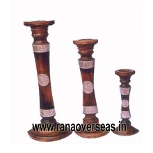 Diwali Decorative Wooden Candle Stand -, Feature : ECO-frendly