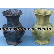 Iron Metal Colored Flower Pots Home and Table Decorative