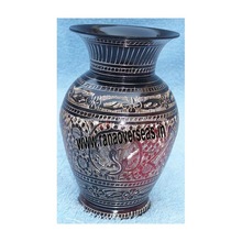 Modern Brass Traditional Home Decorative Hand Carving Flower Vase
