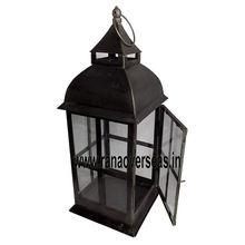 Outdoor Iron Metal Antique Finish Lanterns, for Home Lighting Decoration, Specialities : Durable