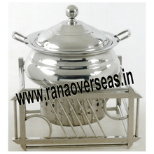 Stainless Steel Mughal Chafing Dish, Feature : Luxury