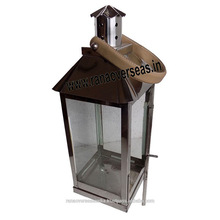 Steel Glass Hurricane Lanterns, for Home Decoration, Specialities : Durable