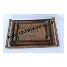 Wooden Carved Trys, for Home Decoration, Feature : Eco-Freindly