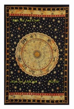 Astrology Indian Horoscope Zodiac Tapestry Wall Hanging