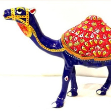  Metal arab Camel Statue, Technique : Painted