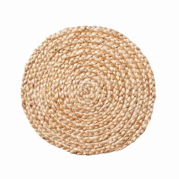 Round Jute Placemats Bulk Manufacturer in Delhi India by Shabana