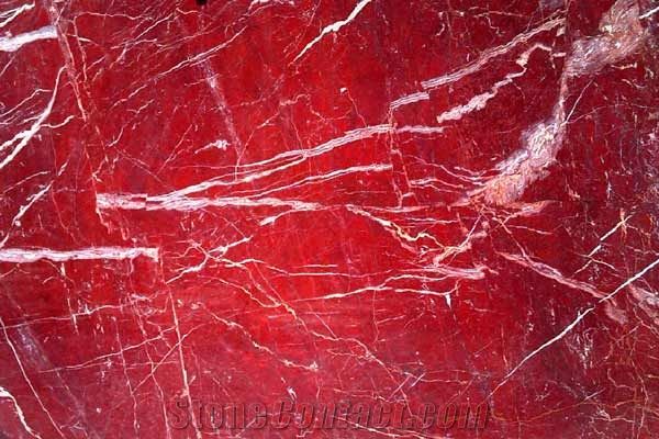 Unpolished Red Marble Slabs, Size : 6X6 Feet