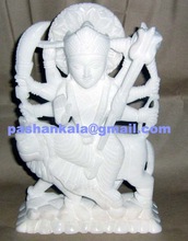 Alian Marble Durga Maa Statue, for Worship, Style : Religious