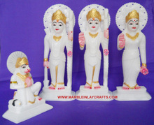 Pk Stone Marble Ram Darbar Statue, for Home Decoration, Style : Religious