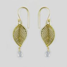 Natural Chalcedony Drop Earring