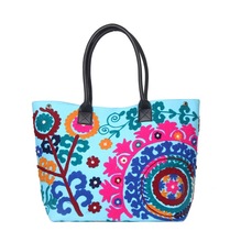 cotton embroidered handbag