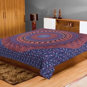 Cotton Double Mandala bed sheet Bohemian Tapestry