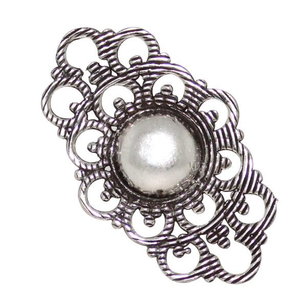 Exclusive Design Silver Ring With Pearl