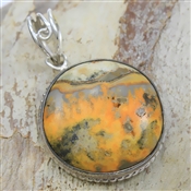 Bumble Bee Jasper Gemstone Pendant