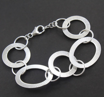silver jewelry fine plain silver bracelet