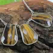 Tiger Eye Gemstone Necklace