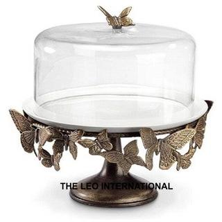 butterfly metal cake stand