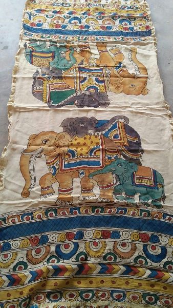 penkalamkari chendheri silk dupatta