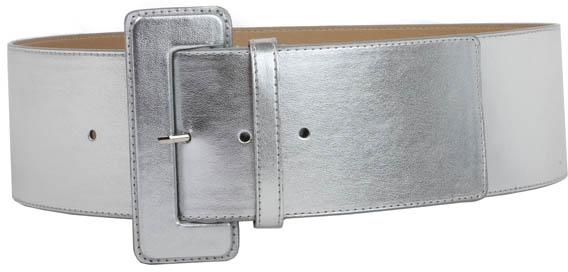 Plain Ladies Silver Leather Belt, Feature : Easy To Tie, Fine Finishing, Shiny Look