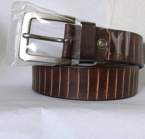 Mens Lined Leather Belt, Technics : Attractive Pattern