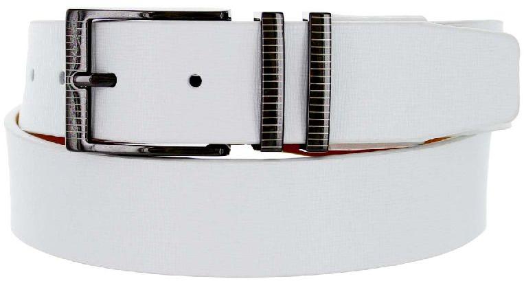 Plain Mens White Leather Belt, Feature : Easy To Tie, Fine Finishing, Shiny Look