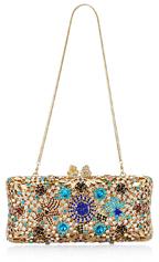 Multi Colored Floral Cocktail Clutch For Women