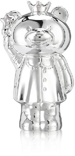 Silver Colored Fairy Bear Money Bank for Kids
