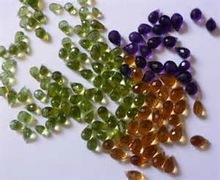 Citrine Amethyst Peridot Drop faceted, Size : 5*7, 6*8, 7*9