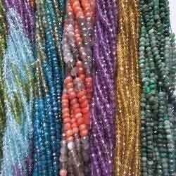 Faceted Laser Cut Beads, Color : multi