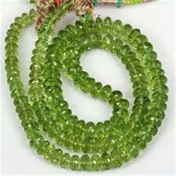 Modi Gems 100% Natural Stone (a Peridot Faceted Beads, Size : 5-8mm