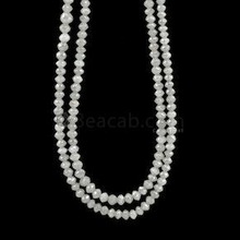 Modi Gems White Diamond Faceted Beads, Size : 2-4 MM