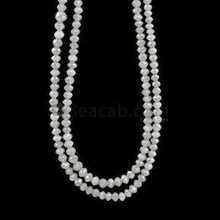 White Diamond Faceted Beads