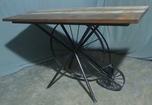 One Wheel Console Table
