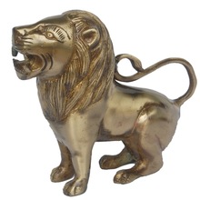 Metal Aakrati Brassware Lion Statue, Style : Antique Imitation