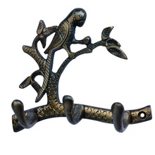 Aluminium Wall Key holder with decorative Bird Figure