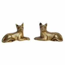 Animal Fox Figurine in brass metal