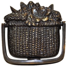 Antique Metal Basket door knocker