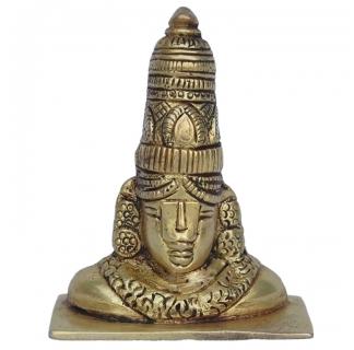 Aakrati Balaji face statue, Size in Feet : 6.35 X 2.54 X 7.62 cms.