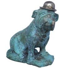 Brass Animal Sculpture Dog with ha, Technique : Welding