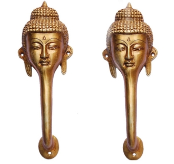 Gautam Buddha Brass Door Handle