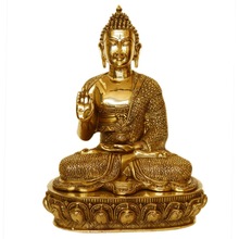 brass made Buddha sculpture
