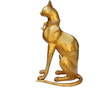 Cat Sculpture of brass