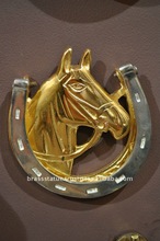 Horse Door Knocker Brass Metal