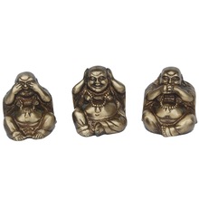 Metal Laughing Buddha Set, Size : 2x2x2 inch