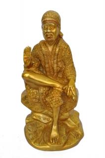 Lord saai baba brass metal statue