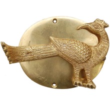 Brass Peacock Animal Door Knocker, for Cabinet, Drawer, Dresser, Wardrobe